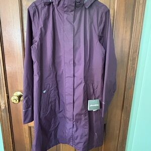 NWT Eddie Bauer M Women's Girl On The Go Trench Rain Coat